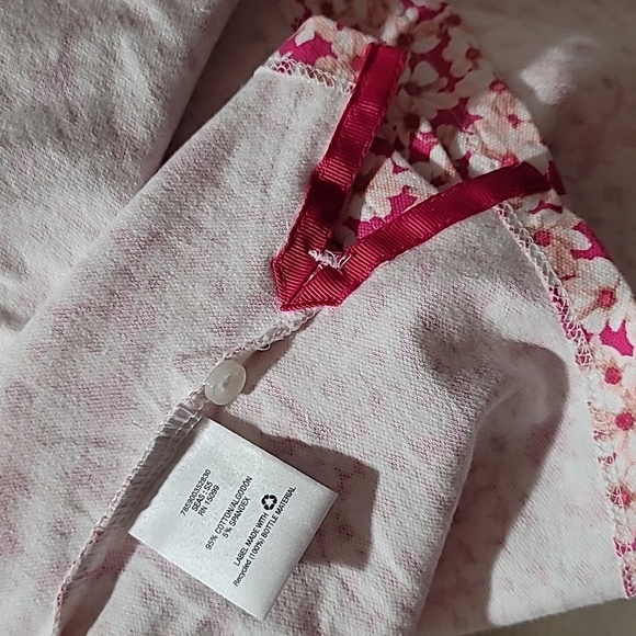 LAURA SCOTT 2X PINK BARBIECORE FLORAL TOP CASUAL SHORT SLEEVE PREPPY POLO SHIRT - Picture 12 of 14